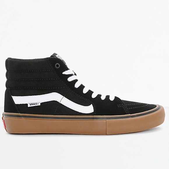 vans skate hi pro black gum